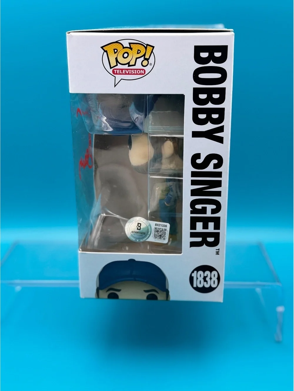 Jim Beaver signed Bobby Singer Supernatural Funko pop 1838 with Beckett COA